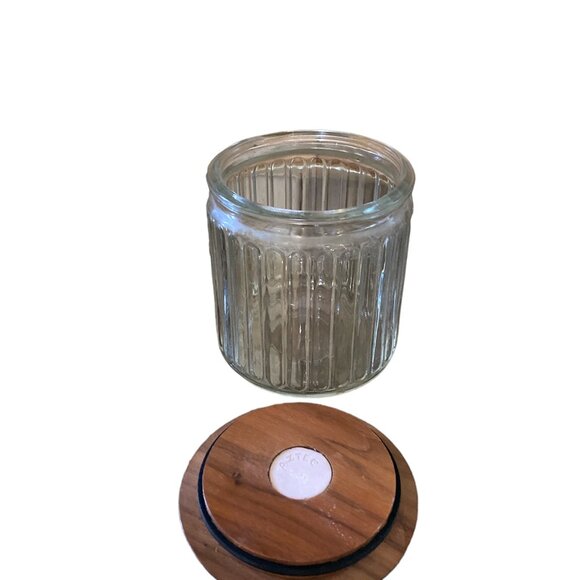 Vintage Deco 6 Pipe Walnut Tobacco Stand Ribbed Glass Humidor Decatur Industries - Picture 14 of 16